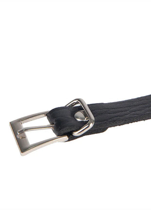SUBBLIME - 953713 PUNK BONDAGE GÜRTEL METALLSCHNALLE SCHWARZ EINE GRÖSSE