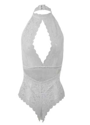SUBBLIME - 953867 SPITZEN-BODYSUIT WEISS L/XL