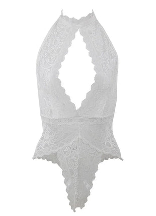 SUBBLIME - 953867 SPITZEN-BODYSUIT WEISS L/XL
