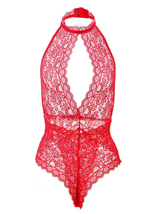 SUBBLIME - 953874 BODYSUIT MIT OFFENEN CUPS ROT S/M