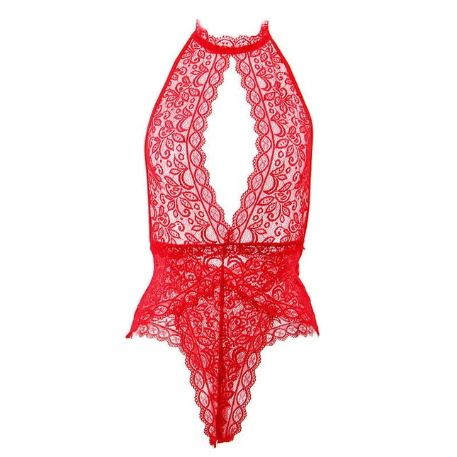 SUBBLIME - 953881 BODYSUIT MIT OFFENEN CUPS ROT L/XL