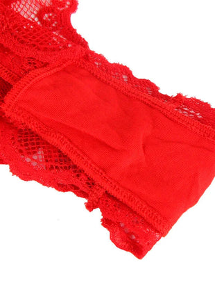 SUBBLIME - 953973 SEXY BODY MIT RÜSCHEN + GÜRTEL ROT S/M - Bodys