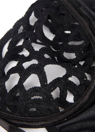 SUBBLIME - 954055 SEXY SPITZEN-BODY SCHWARZ S/M
