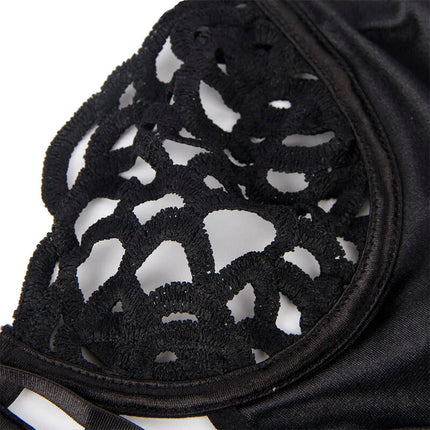 SUBBLIME - 954055 SEXY SPITZEN-BODY SCHWARZ S/M