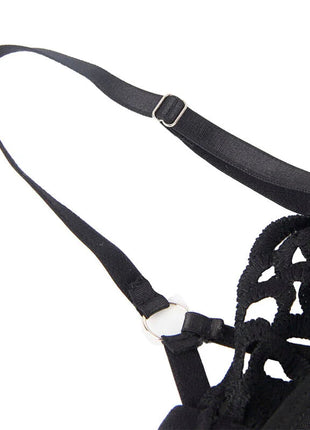 SUBBLIME - 954055 SEXY SPITZEN-BODY SCHWARZ S/M