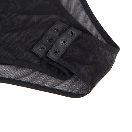 SUBBLIME - 954055 SEXY SPITZEN-BODY SCHWARZ S/M