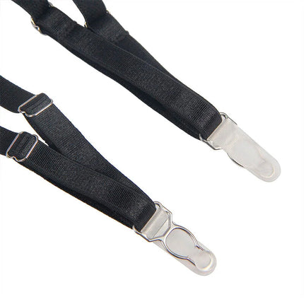 SUBBLIME - 954147 BODY MIT STRUMPFGÜRTEL SCHWARZ S/M