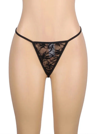SUBBLIME - 954185 SPITZEN-BABYDOLL MIT VERSTELLBAREN TRÄGERN SCHWARZ S/M - Babydoll