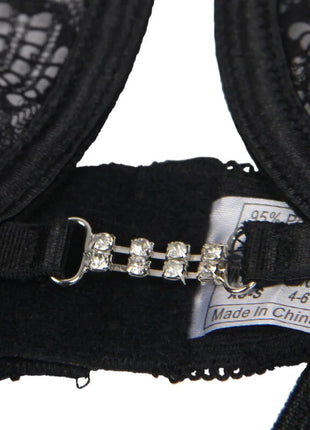 SUBBLIME - 954185 SPITZEN-BABYDOLL MIT VERSTELLBAREN TRÄGERN SCHWARZ S/M - Babydoll