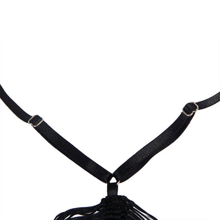 SUBBLIME - 954222 TRÄGERKLEID + STRING SCHWARZ S/M - Sexy Dessous-Set