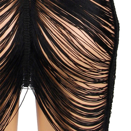 SUBBLIME - 954239 TRÄGERKLEID + STRING SCHWARZ L/XL - Sexy Dessous-Set
