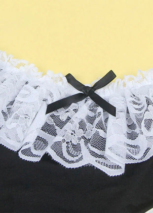 SUBBLIME - 954307 SEXY ZOFENKOSTÜM SCHWARZ/WEISS S/M