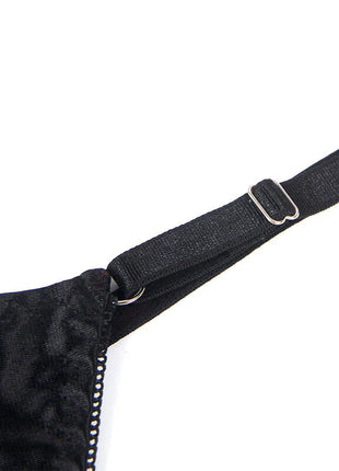 SUBBLIME - 955199 BH-SET MIT VERSTELLBARER SCHWARZER SCHLEIFE S/M - Sexy Dessous-Set