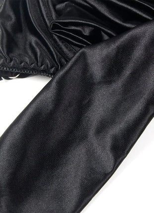 SUBBLIME - 955205 BH-SET MIT VERSTELLBARER SCHWARZER SCHLEIFE L/XL - Sexy Dessous-Set