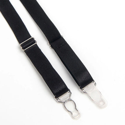 SUBBLIME - 955236 SCHWARZER BONDAGE-BH MIT STRUMPFBAND-SET S/M - Sexy Dessous-Set