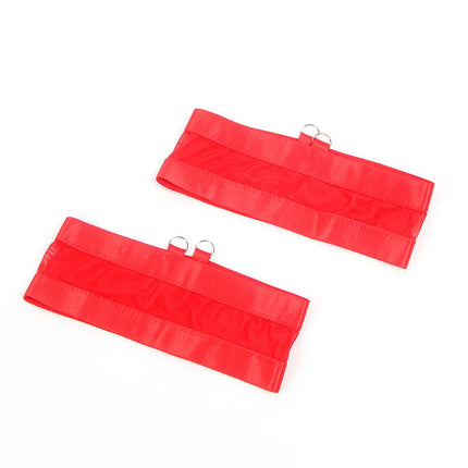 SUBBLIME - 955250 ROTER BONDAGE-BH MIT STRUMPFBAND-SET S/M - Sexy Dessous-Set