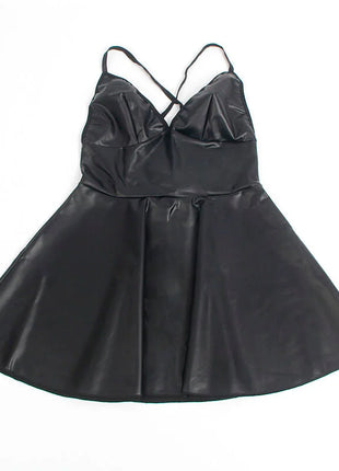 SUBBLIME - 955380 KLEID MIT SCHWARZEN LEDERTRÄGERN L/XL