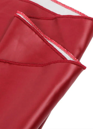 SUBBLIME - 955397 KLEID MIT BURGUNDERROTEN LEDERTRÄGERN S/M - Sexy Kleider