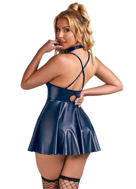 SUBBLIME - 955427 KLEID MIT BLAUEN LEDERTRÄGERN L/XL