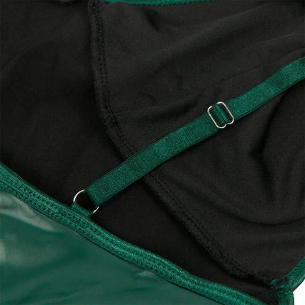 SUBBLIME - 955434 KLEID MIT GRÜNEN LEDERTRÄGERN S/M