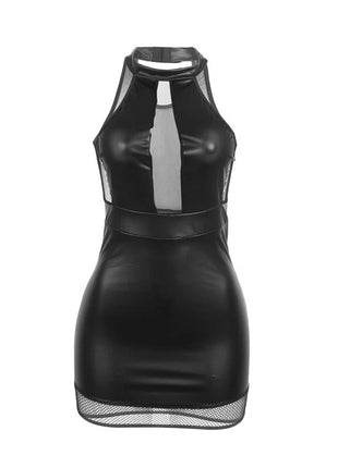 SUBBLIME - 955489 NECKHOLDER-KLEID MIT TRANSPARENZEN SCHWARZ L/XL