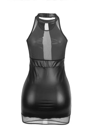 SUBBLIME - 955489 NECKHOLDER-KLEID MIT TRANSPARENZEN SCHWARZ L/XL