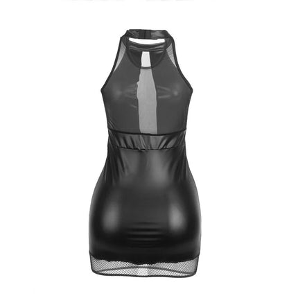 SUBBLIME - 955489 NECKHOLDER-KLEID MIT TRANSPARENZEN SCHWARZ L/XL