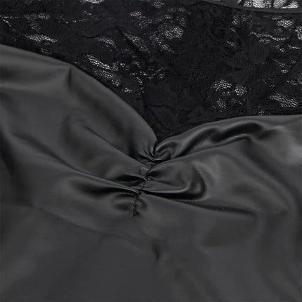 SUBBLIME - 955601 LANGÄRMELIGES KLEID MIT SCHWARZER SPITZE L/XL