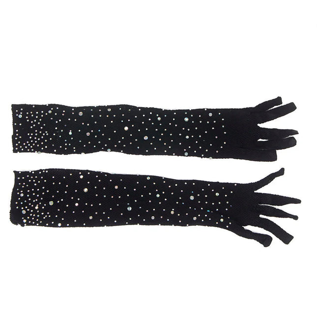 SUBBLIME - 957469SHINE TRANSPARENTE HANDSCHUHE SCHWARZ S/M