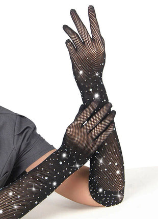 SUBBLIME - 957469SHINE TRANSPARENTE HANDSCHUHE SCHWARZ S/M