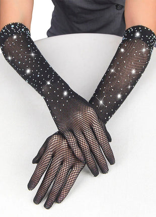 SUBBLIME - 957469SHINE TRANSPARENTE HANDSCHUHE SCHWARZ S/M