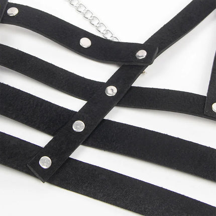 SUBBLIME - KORSETT HARNESS MIT KETTE DETAIL EINE GRÖSSE - Harness