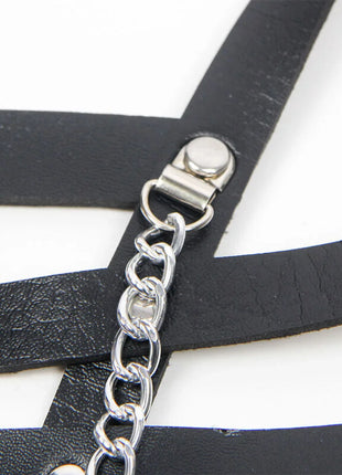 SUBBLIME - KORSETT HARNESS MIT KETTE DETAIL EINE GRÖSSE - Harness