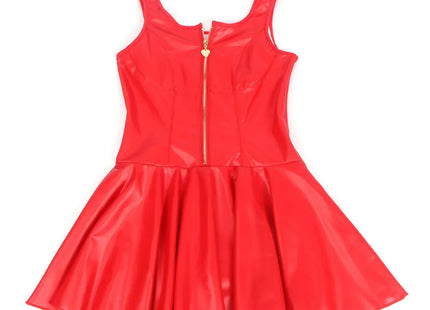 SUBBLIME - LEDERKLEID MIT HERZ-REISSVERSCHLUSS - ROT - Sexy Kleider