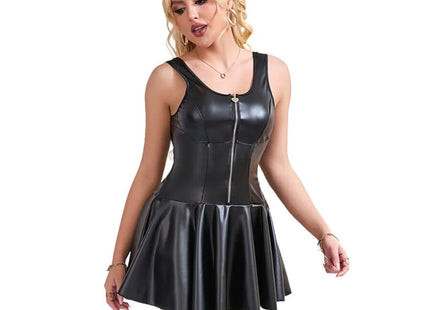 SUBBLIME - LEDERKLEID MIT HERZ-REISSVERSCHLUSS - SCHWARZ - Sexy Kleider