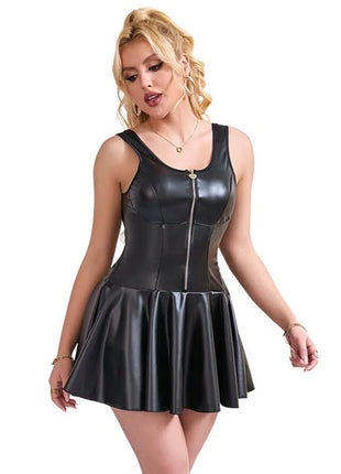 SUBBLIME - LEDERKLEID MIT HERZ-REISSVERSCHLUSS - SCHWARZ - Sexy Kleider