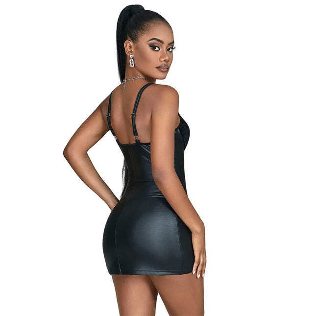 SUBBLIME - LEDERKLEID MIT REISSVERSCHLUSS - Sexy Kleider