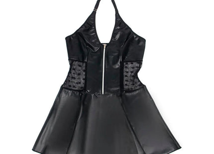 SUBBLIME - LEDERKLEID MIT SPITZENREISSVERSCHLUSS - SCHWARZ - Sexy Kleider