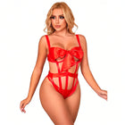 SUBBLIME - SEXY BODY MIT SCHLEIFE - S/M / Red - Body