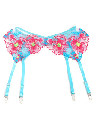 SUBBLIME - SEXY SET MIT BLUMENSTICKEREI - Sexy Dessous-Set