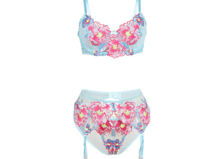SUBBLIME - SEXY SET MIT BLUMENSTICKEREI - Sexy Dessous-Set