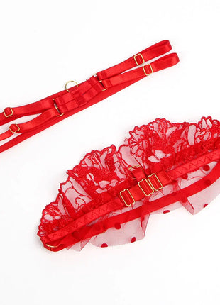 SUBBLIME - SPITZEN-BH UND STRUMPFBAND-SET - Sexy Dessous-Set