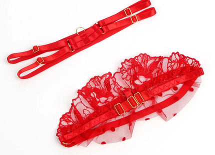 SUBBLIME - SPITZEN-BH UND STRUMPFBAND-SET - Sexy Dessous-Set