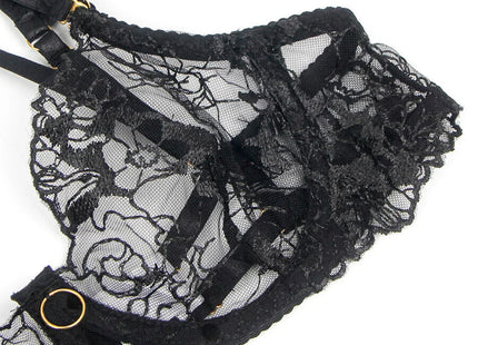 SUBBLIME - SPITZEN-BH UND STRUMPFBAND-SET - Sexy Dessous-Set