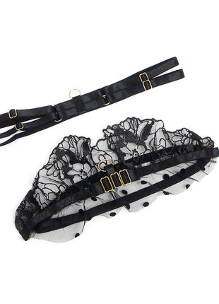 SUBBLIME - SPITZEN-BH UND STRUMPFBAND-SET - Sexy Dessous-Set