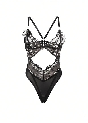SUBBLIME – Transparenter Body mit Spitze - Bodys