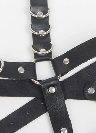 SUBBLIME - Verführerische Strumpfhose mit Ringen Einheitsgröße - Gürtel-Harness