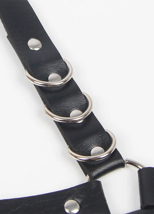SUBBLIME - Verführerische Strumpfhose mit Ringen Einheitsgröße - Gürtel-Harness