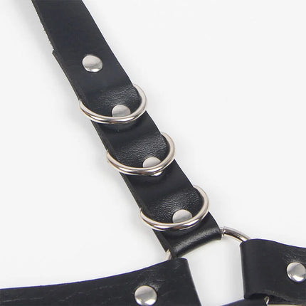 SUBBLIME - Verführerische Strumpfhose mit Ringen Einheitsgröße - Gürtel-Harness