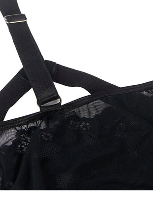 SUBBLIME - Verführerischer Body mit Spitzenakzent Schwarz - Bodys